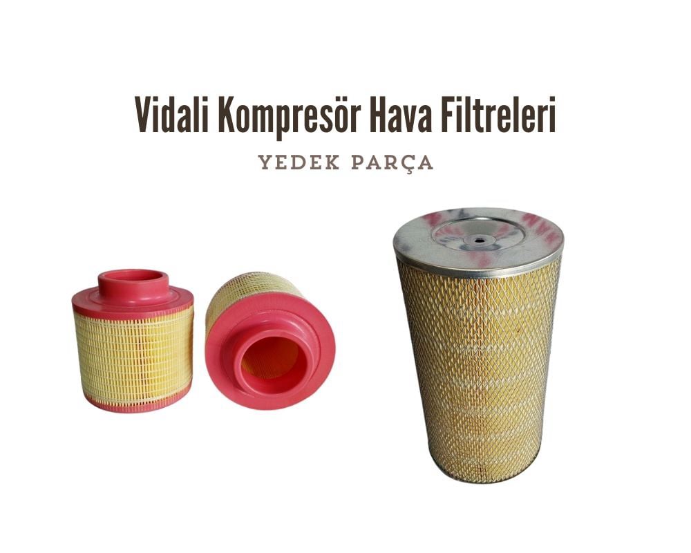 Vidalı Kompresör Hava Filtreleri - AY OTOMASYON